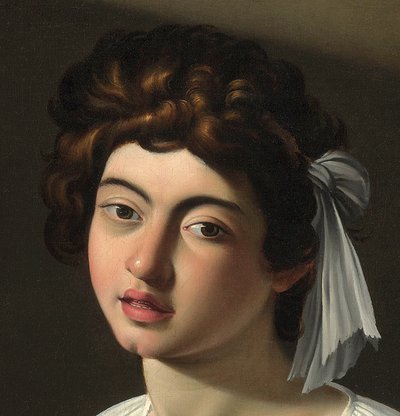 The Lute Player (detail), c.1595 by Michelangelo Merisi Caravaggio